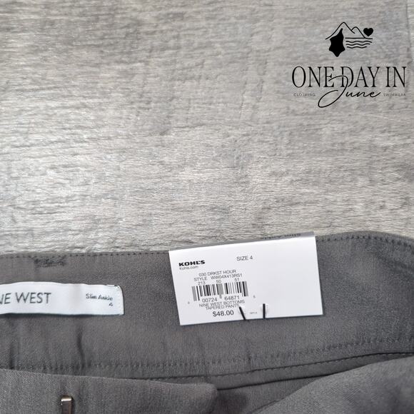 Nine West High Rise Slim Ankle Pants Size 4 - Picture 2 of 6